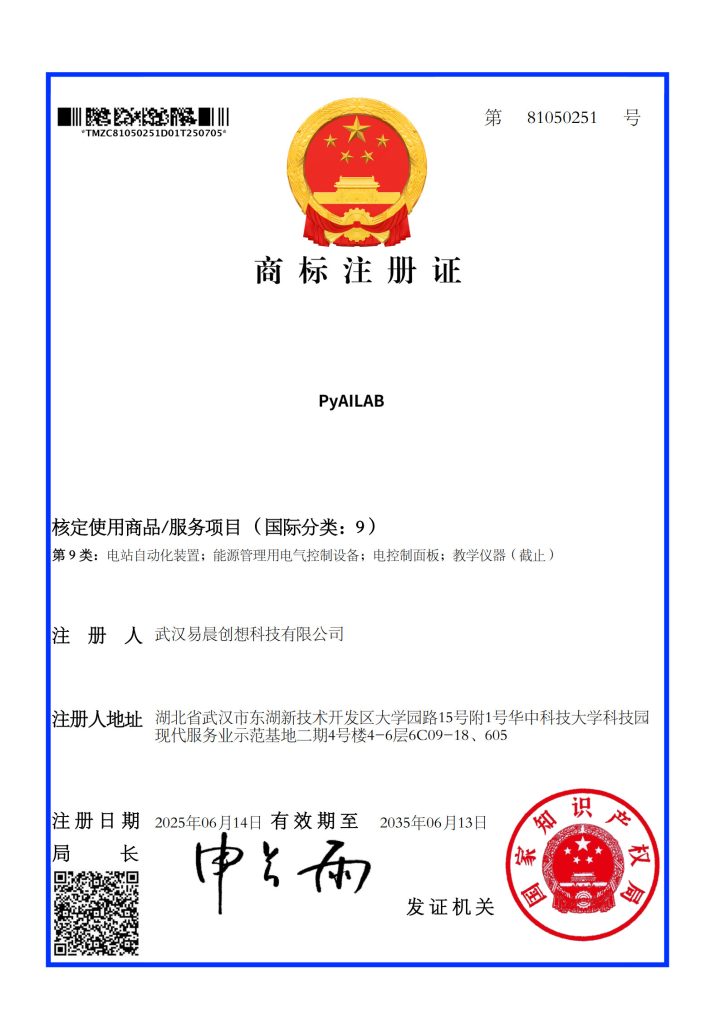 pyailab商标注册证书
